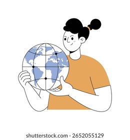 Ilustrações do Future of Earth Modern. Arquivo Eps 10 no plano de fundo transparente