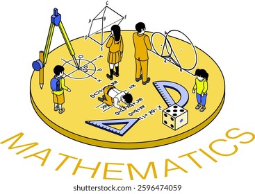 Future education - Mathematics concept art
