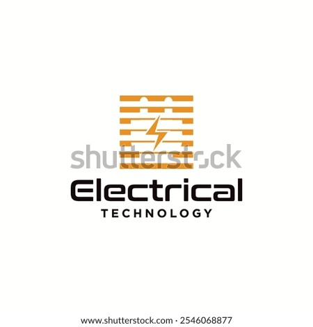 Future electric vehicle charging logo vector design concept, Electric charging logo symbol