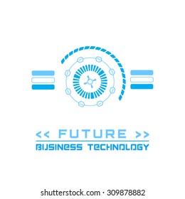 future element icons, business logo, vector technology