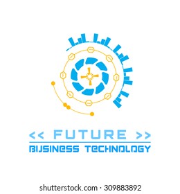 future element icons, business logo, vector technology