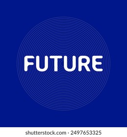 future elipse background vector illustration