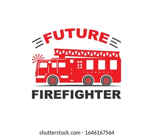 Future Firefighter Printable vector design