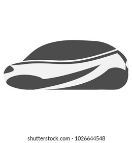 Future flying car icon
