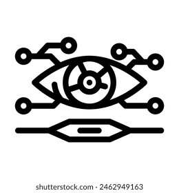 future focused tech enthusiast line icon vector. future focused tech enthusiast sign. isolated contour symbol black illustration