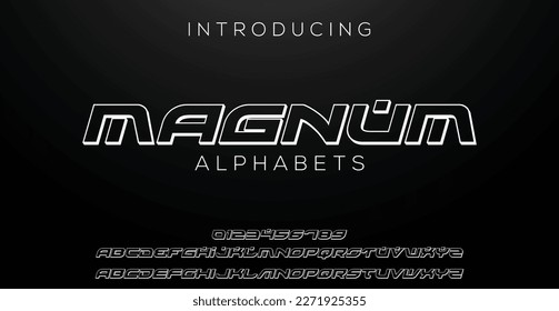 Future font alphabet. Minimal lowercase letters. Smart space typographic design for technology IT conpany logo, digital magnum display graphic, innovation science text. Isolated vector typeset