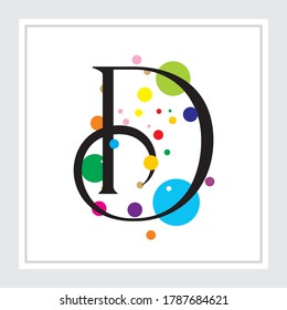 Future font creative modern alphabet fonts. Typography colorful bold witn color dot regular. vector illustrator