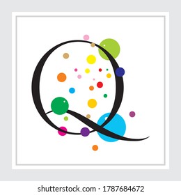 Future font creative modern alphabet fonts. Typography colorful bold witn color dot regular. vector illustrator