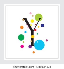 Future font creative modern alphabet fonts. Typography colorful bold witn color dot regular. vector illustrator