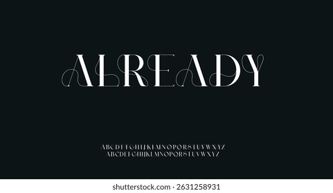 Future font creative modern alphabet fonts. Typography bold regular. vector illustrator	