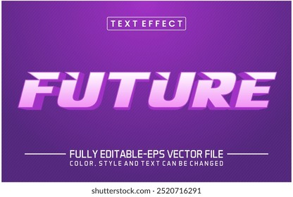 Future font Text effect editable	