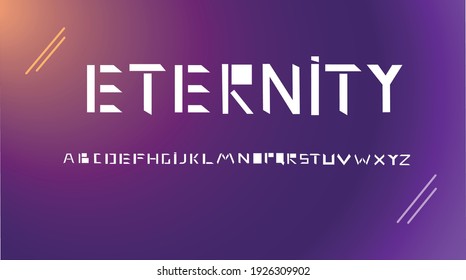 Future fonts, alphabet on new font, commercial font, design font