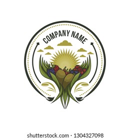 future fruits, goji, berry, raspberry and kiwi badge vector illustration