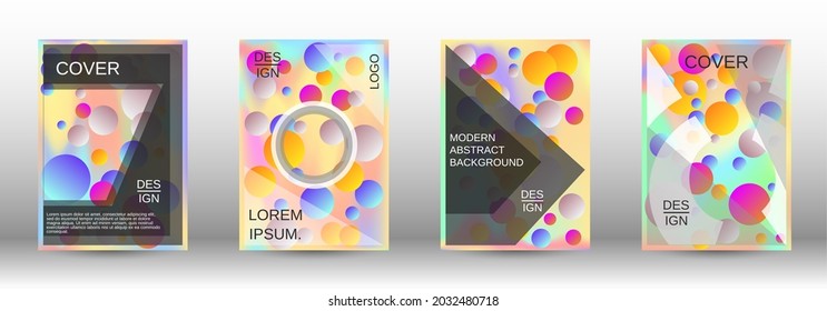 Future futuristic template with abstract balls for design.