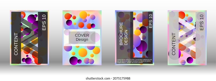 Future futuristic template with abstract balls for design.