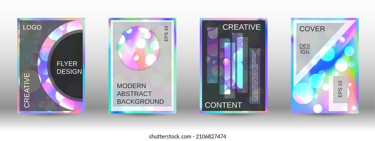 Futura plantilla futurista con bolas abstractas para el diseño.