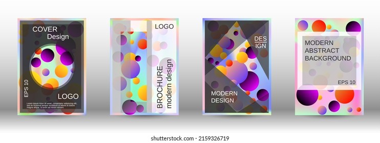 Future futuristic template with abstract balls for design.