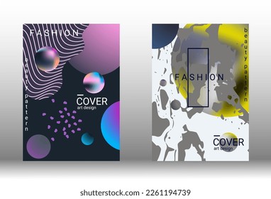 Futura plantilla futurista con formularios abstractos para diseño de banners, afiches, folletos, informes, revistas.