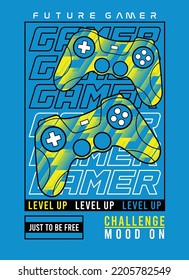 future gamer, graphic t shirts vector designs and other uses.