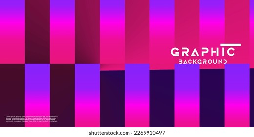 Future geometric banner design. Cubic Gradient shapes composition. Vector illustration.