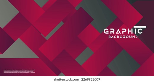 Future geometric banner design. Cubic Gradient shapes composition. Vector illustration.