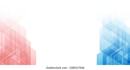 Future geometric design. Abstract 3d meshes. 