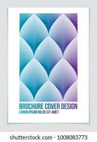 Future geometric design template. Abstract striped textured geometric vector pattern. Layout for Cover, Placard, Poster, Flyer and Banner Design. A4 print format.
