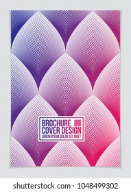 Future geometric design template. Abstract striped textured geometric vector pattern. Layout for Cover, Placard, Poster, Flyer and Banner Design. A4 print format.