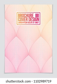 Future geometric design template. Abstract striped textured geometric vector pattern. Layout for Cover, Placard, Poster, Flyer and Banner Design. A4 print format.