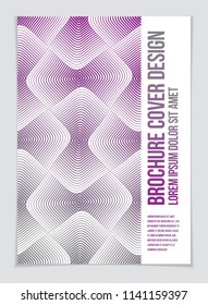 Future geometric design template. Abstract striped textured geometric vector pattern. Layout for Cover, Placard, Poster, Flyer and Banner Design. A4 print format.