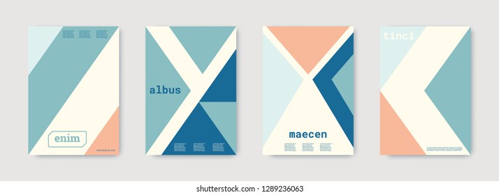 Future geometric template. Blue, pink, indigo, white, bright colorful set graphic design covers. Cool geometric shape compositions. Future geometric template. Trendy backgrounds. Futuristic pattern.