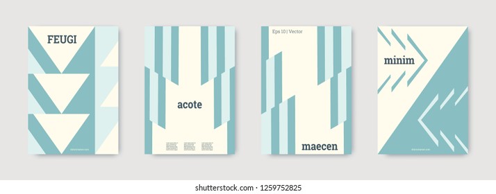 Future geometric template. Blue, turquoise, white, bright colorful set graphic design covers. Cool geometric shape compositions. Future geometric template. Trendy backgrounds. Futuristic pattern.