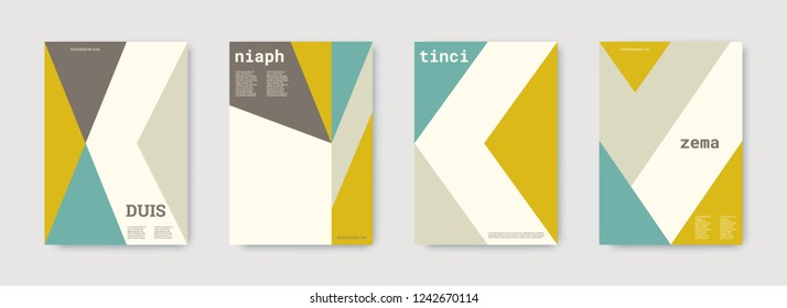 Future geometric template. Green, gold, white, bright colorful set graphic design covers. Cool geometric shape compositions. Future geometric template. Trendy backgrounds. Futuristic pattern.