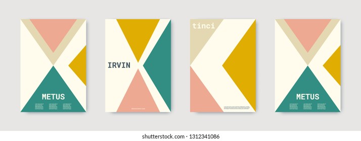 Future geometric template. Green, pink, gold, white, bright colorful set graphic design covers. Cool geometric shape compositions.  Future geometric template. Trendy backgrounds. Futuristic pattern.