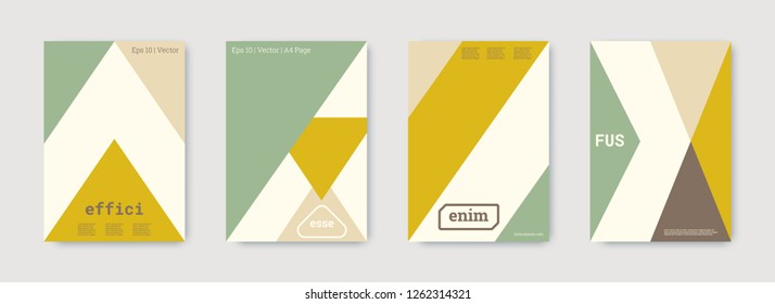 Future geometric template. Nude, gold, white, bright colorful set graphic design covers. Cool geometric shape compositions. Future geometric template. Trendy backgrounds. Futuristic pattern.