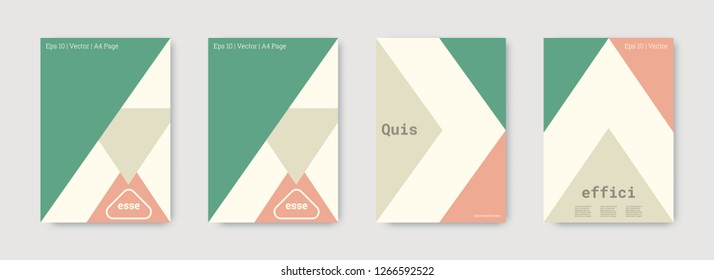 Future geometric template. Pastel, pink, green, white, bright colorful set graphic design covers. Cool geometric shape compositions. Future geometric template. Trendy backgrounds. Futuristic pattern.