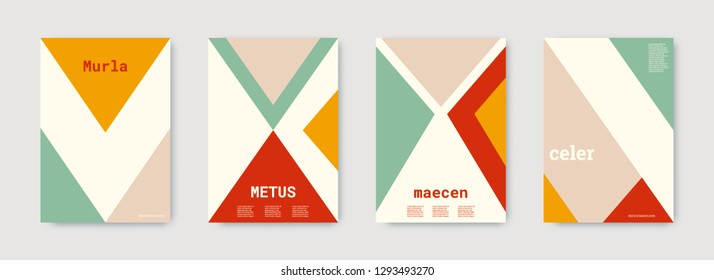 Future geometric template. Pastel, pink, gold, white, bright colorful set graphic design covers. Cool geometric shape compositions. Future geometric template. Trendy backgrounds. Futuristic pattern.