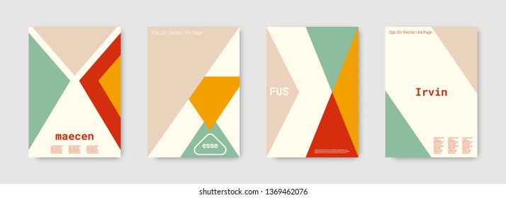 Future geometric template. Pastel, pink, gold, white, bright colorful set graphic design covers. Cool geometric shape compositions. Future geometric template. Trendy backgrounds. Futuristic pattern.