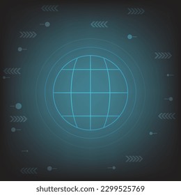 diseño de fondo verde global futuro