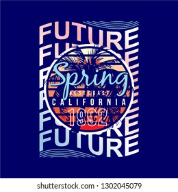 future graphic typography design t shirt vector illustration