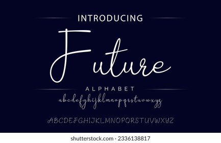 'Future' hand lettering (vector) .