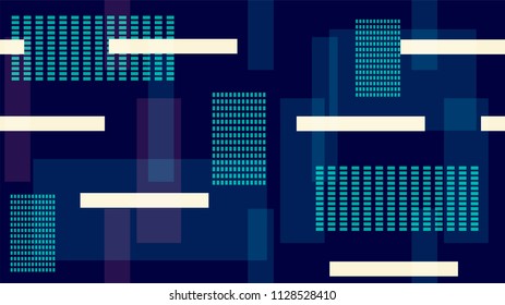 Future Hi Tech Cover Background Street Lights Night City Lines, Stripes. High Speed Connection, Internet Technology Trendy Pattern. Funky Vector Background Neon Geometric Night City Racing Lines.