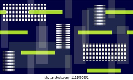 Future Hi Tech Cover Background Street Lights Night City Lines, Stripes. Internet Technology High Speed Connection Funky Pattern. Noise, Communication, Racing Bright Car Lights Vector Background