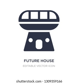 future house icon on white background. Simple element illustration from Buildings concept. future house icon symbol design.
