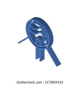 Future House isometric left top view 3D icon