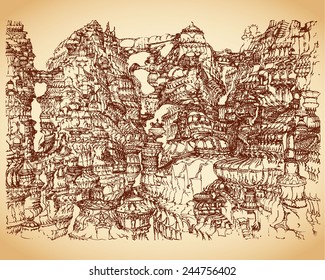 Future human habitat on a planet
