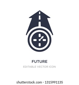 future icon on white background. Simple element illustration from Halloween concept. future icon symbol design.