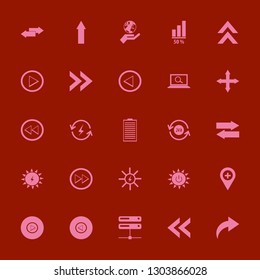 future icon set with renewable energy, up arrow and recycle hours vector illustration