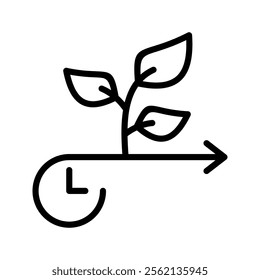 Future icon vector illustration. Simple line style 