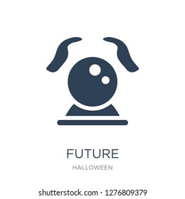 future icon vector on white background, future trendy filled icons from Halloween collection, future vector illustration